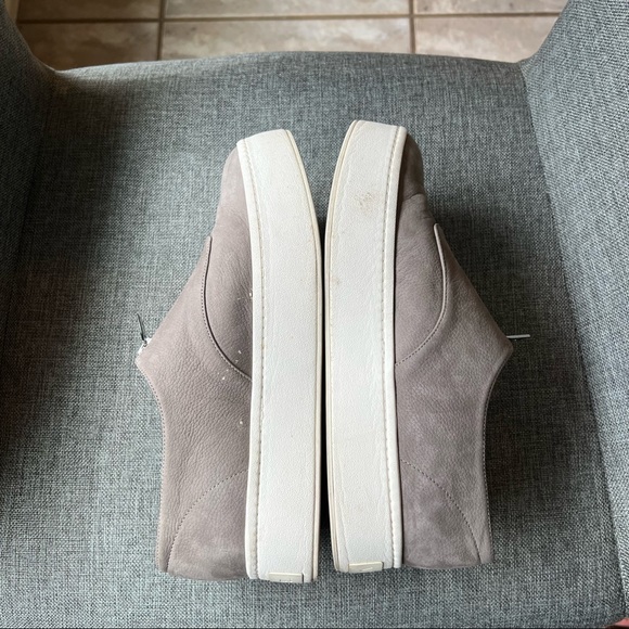 Vince Warner Nubuck zipper accent platform shoes size 7.5 - Picture 6 of 7